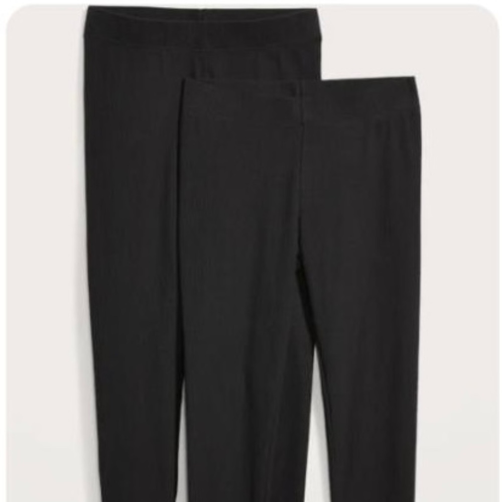 Forever 21 Black Ribbed Leggings
